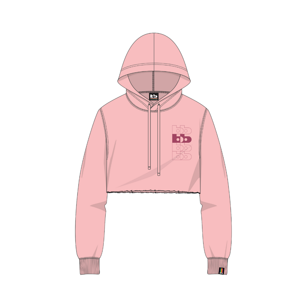 BB LOGO CROPPED HOODIE