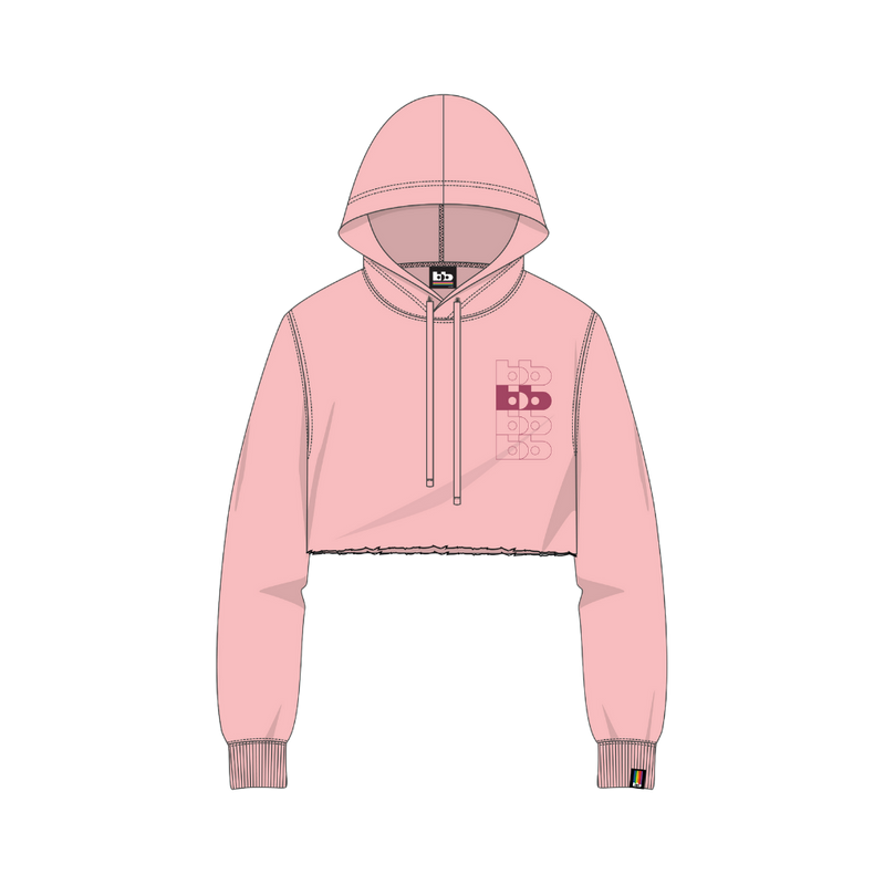 BB LOGO CROPPED HOODIE