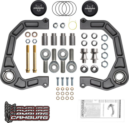 Camburg Engineering 2021-2025 Ford Bronco Excludes Raptor Gray KINETIK Series Control Arm Kit