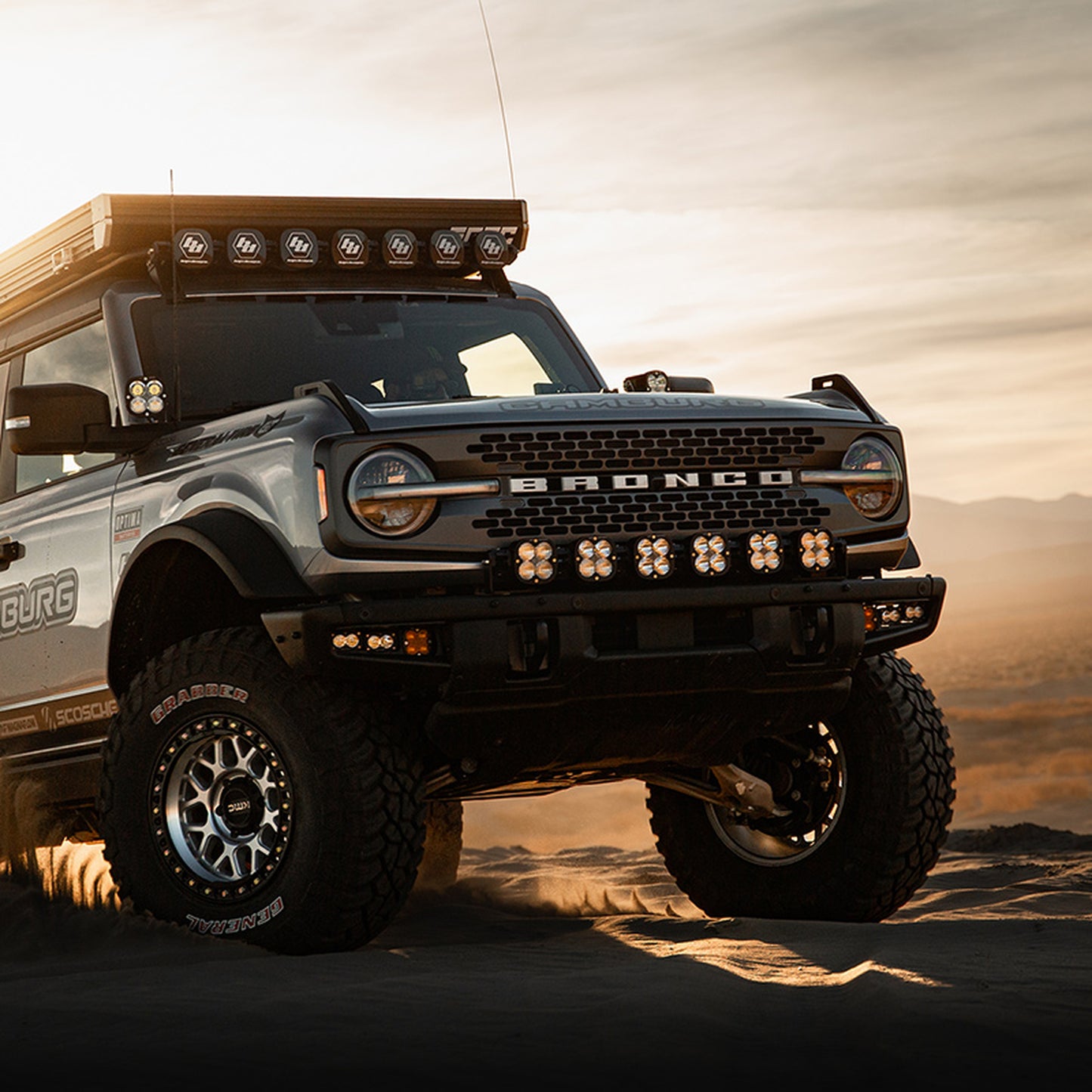 Camburg Engineering 2021-2025 Ford Bronco Excludes Raptor Gray KINETIK Series Control Arm Kit