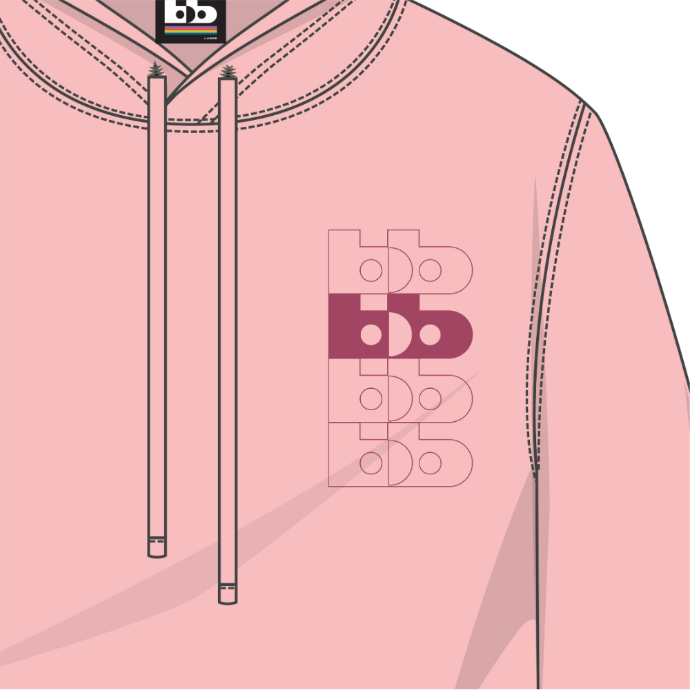 BB LOGO CROPPED HOODIE
