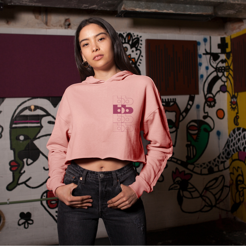 BB LOGO CROPPED HOODIE