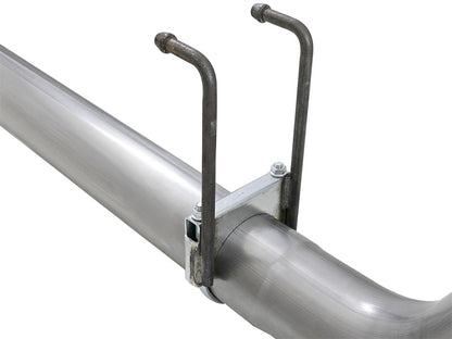 aFe Rebel XD 4in SS DPF-Back Exhaust 17-18 Ford Diesel Trucks V8-6.7L (td) w/ Dual Black Tips