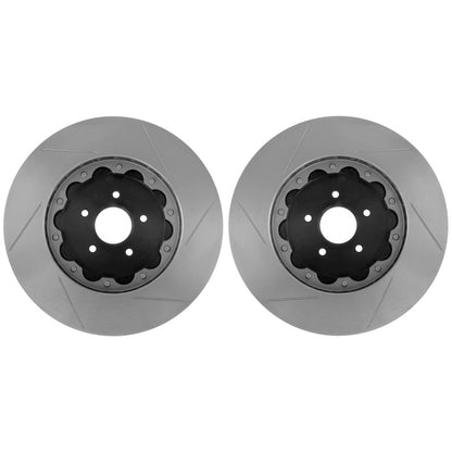 StopTech 2015 Ford Mustang GT w/ Brembo AeroRotor Direct Replacement 2pcs Slotted Front Rotor Pair